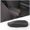 Black PU Leather Console Armrest Panel Cover Trim For Subaru Legacy 2016-