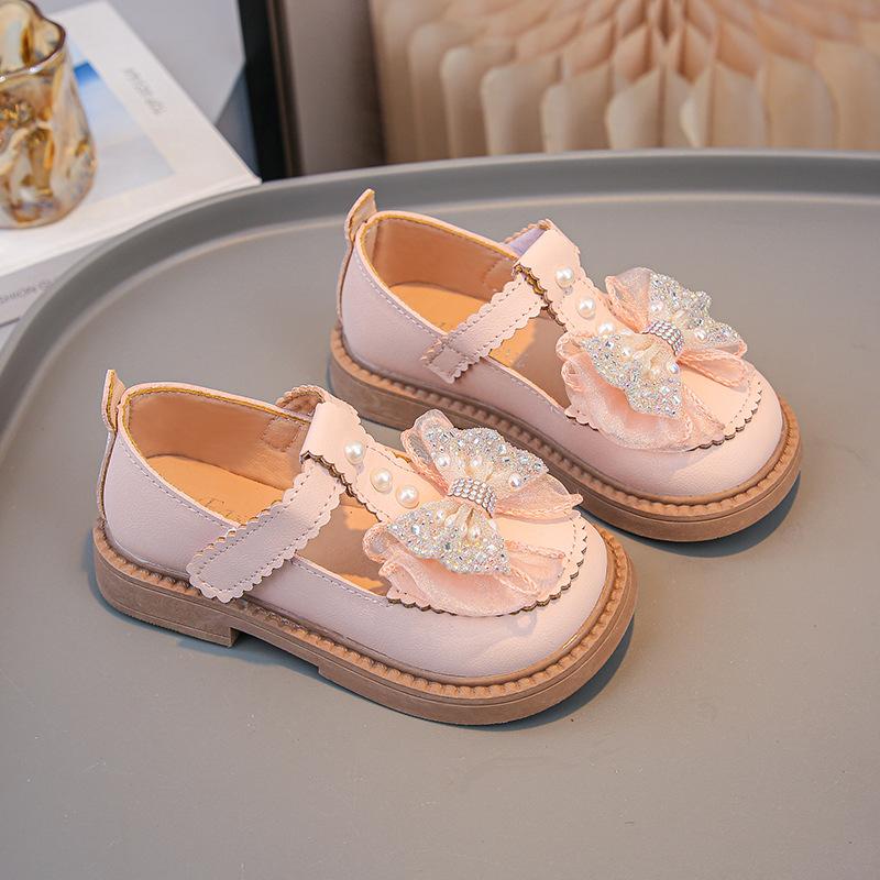 Girls' Leather Shoes Children's Princess Shoes 2025 Autumn New Girls' Shoes Spring and Autumn Soft-soled Small Leather Shoes Classmates