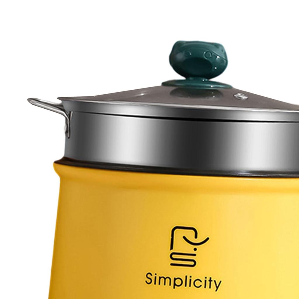 Hot Pot, elektrisch, 110 V, US-Bratpfanne, schnelles Kochen, antihaftbeschichtet, verstellbar, elektrischer Ramenkocher zum Schmoren von Nudeln, Ramensuppe, Brei