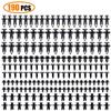 190PCS Universal Auto Fastener Clips Plastic Rivets 6 Sizes Car Push Pin Rivet Trim Clip Bumper Fender Door Panel Retainer Kit