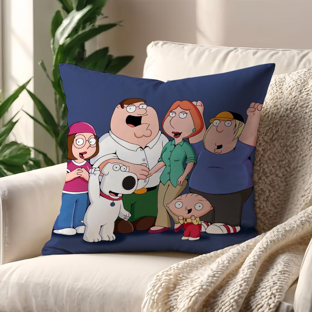 Tecknad Rolig F-Familjens Killar Kuddfodral Kuddöverdrag Hem Soffa Vardagsrum Dekoration Kontor Bil Nordisk Enkelhet