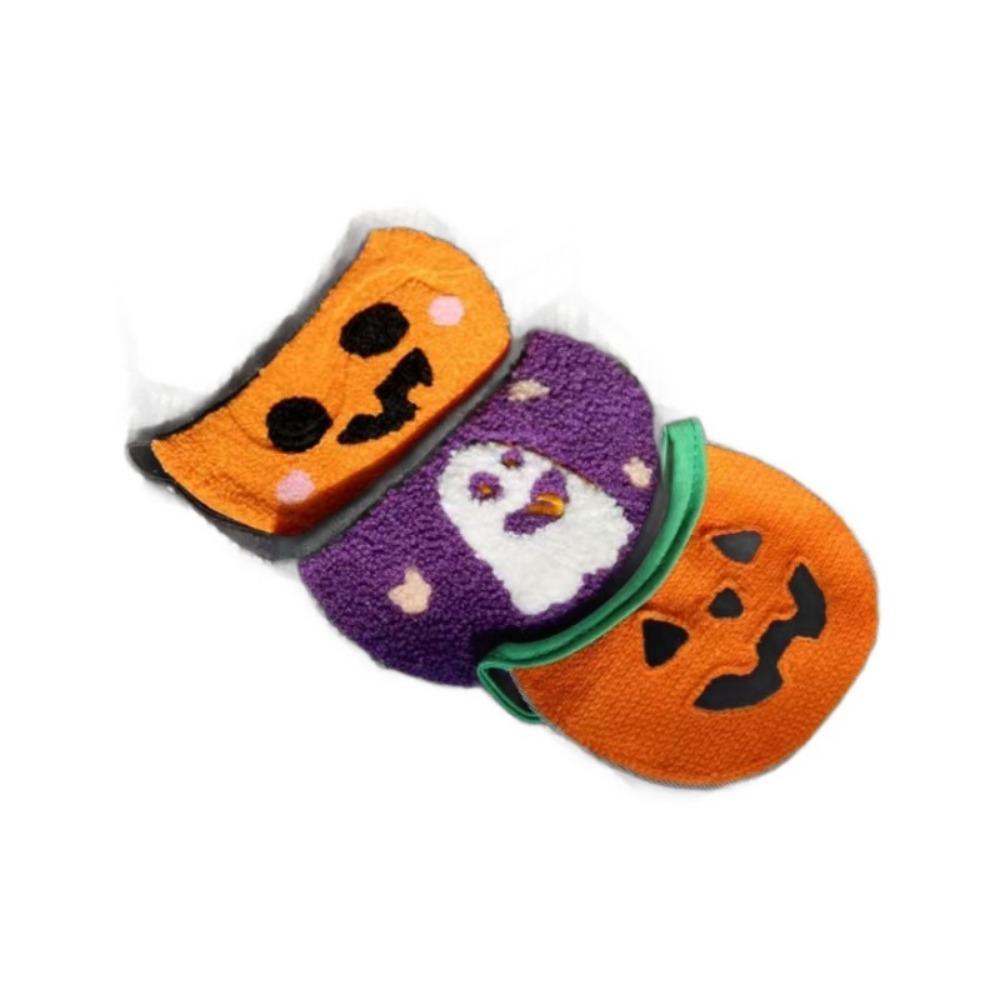 Haustier Speicheltuch Halloween Geist elastische Schnürdekoration Hund Katze Kürbis Geist Stickereizubehör
