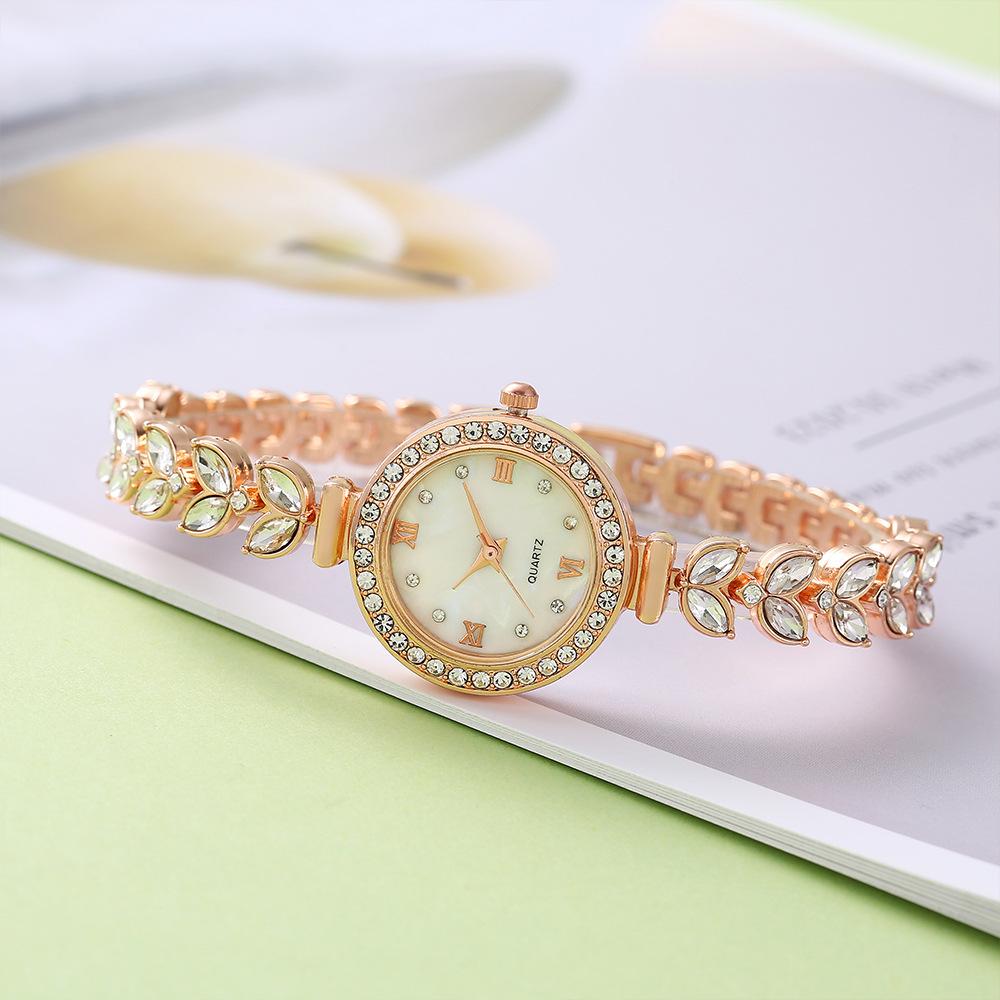 W75 Mermaid Women's Watch Light Luxury Small Group Bracelet Watches Full Diamond Clock Female's Fashion Quartz Watch Gift