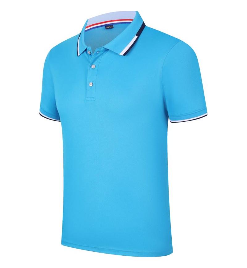 Hochwertige Sommer Kurzarm Einfarbig Klassische Hemden Business Mitarbeiter Firmenuniform T-Shirt YG-003