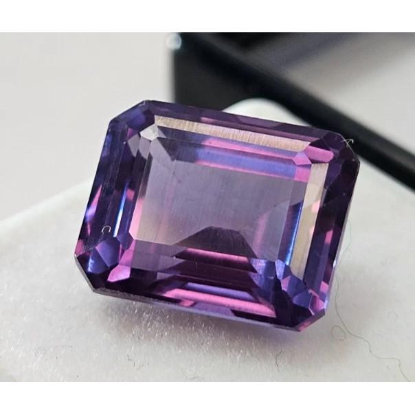Natural Alexandrite Color Changing For Stud & Ring 10+ Ct Emerald Cut Gemstone