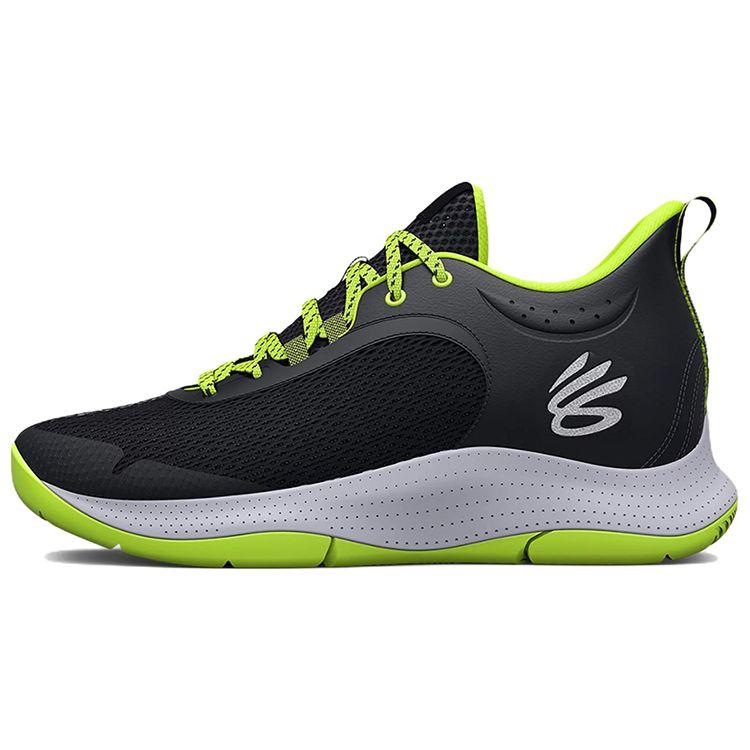 Under Armour Unisex Curry 3Z6 Black Mod Gray White Basketball Sneakers 3025090-001 42.5