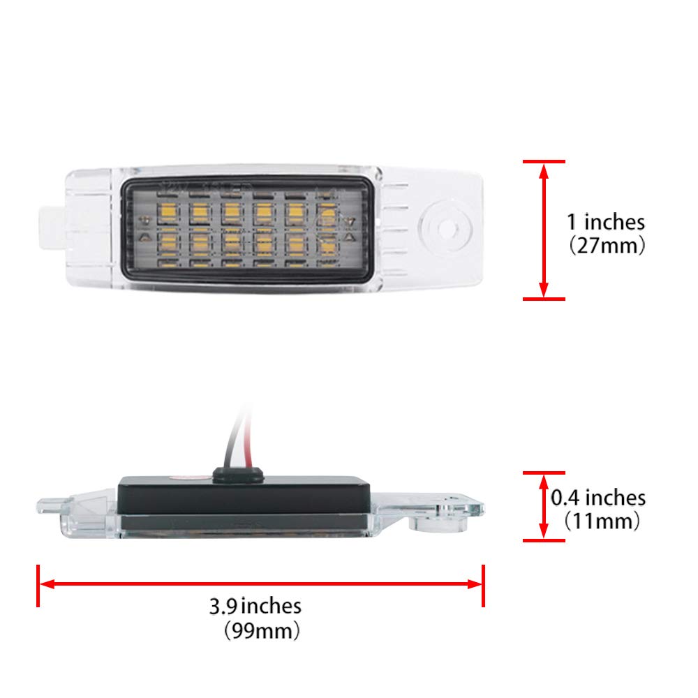 Compatible with Land Cruiser Lexus 2 LED Number License Plate License Bulb Vehicle Inspection T10 Bulb Number Plate White Vehicle Number Plate Light