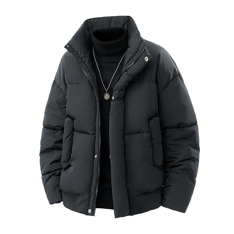 Herbst- und Winter-Baumwollkleidung, Herren-Baumwolljacke mit Kapuze, Dicke und warme Baumwollmantel, Winterkleidung, Kältefeste Jacke