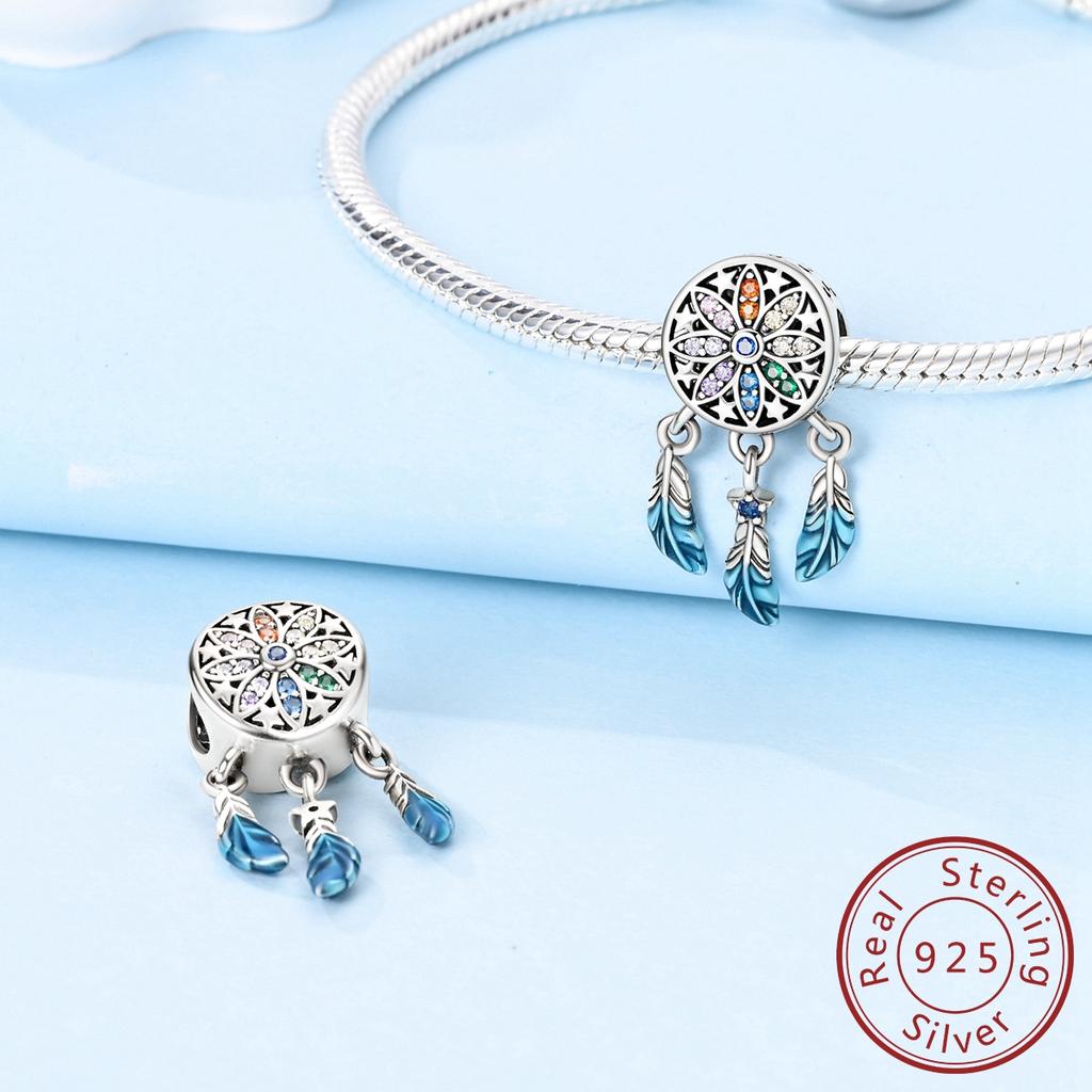 Drömfångare Kopparpärla Passform Armband Berlock Tillverkning Kvinna Smycken