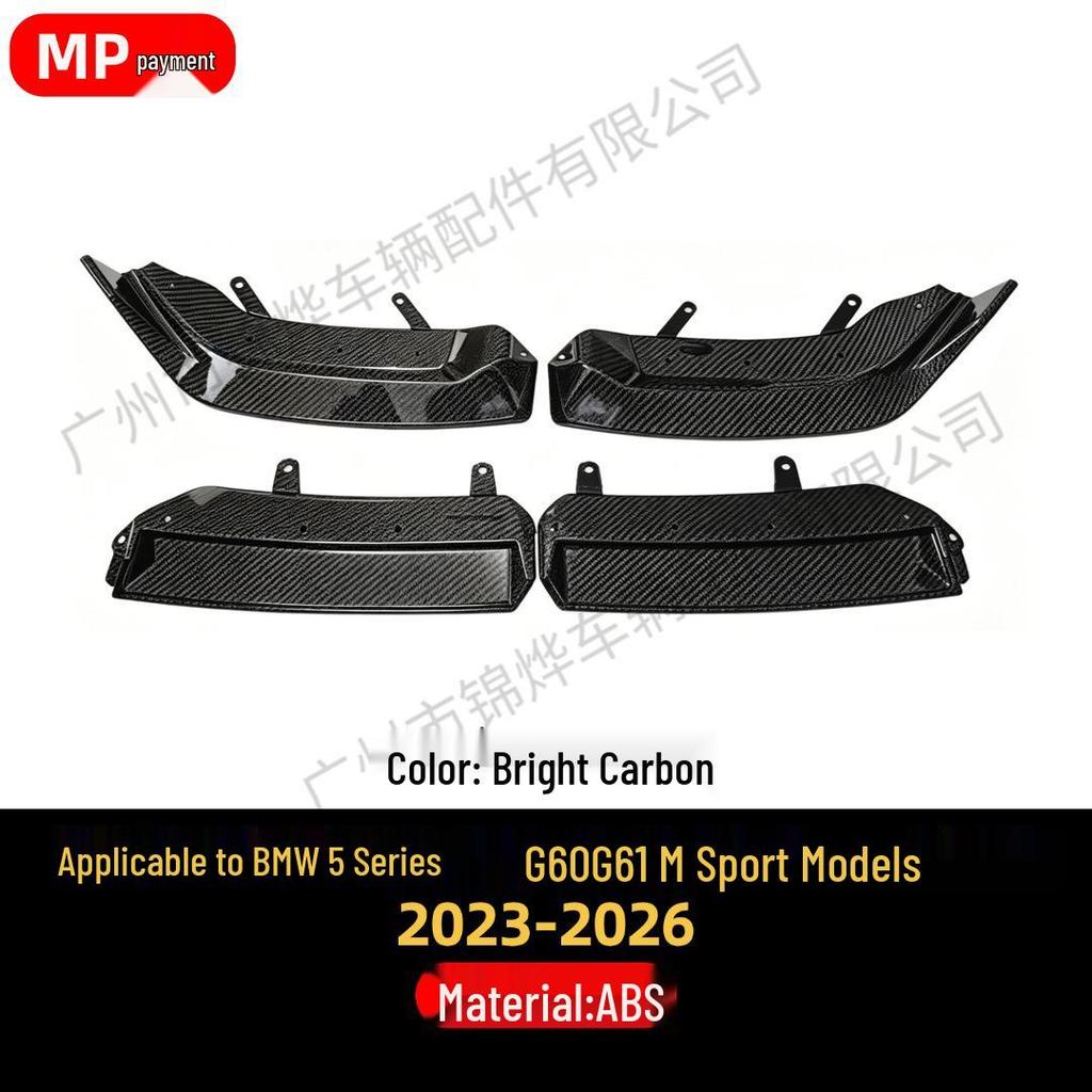 2023-26 BMW 5 Series G60/G61 4-Piece Front Bumper Lip & Spoiler Trim