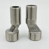Uprgades Steel Plumbing Adapters Metal Offset Connector Threaded Pipe Adapter Wall Mounted Adapter set for Wall Mounts