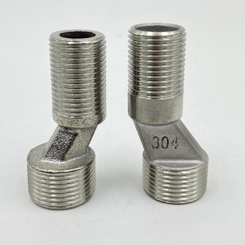 Uprgades Steel Plumbing Adapters Metal Offset Connector Threaded Pipe Adapter Wall Mounted Adapter set for Wall Mounts