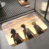 Anime A-Attack On Titan Floor Mat Diatomite Bath Mat, Quick Dry Absorbent Non-Slip Door Mat