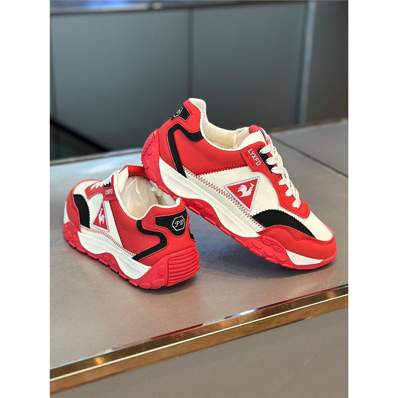 Spring super fire soft sole leather surface casual sports shoes retro Forrest Gump shoes xs