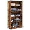 Kleiderschrank mit rustikaler Holzoptik 100 x 50 x 200 cm Holzwerkstoff