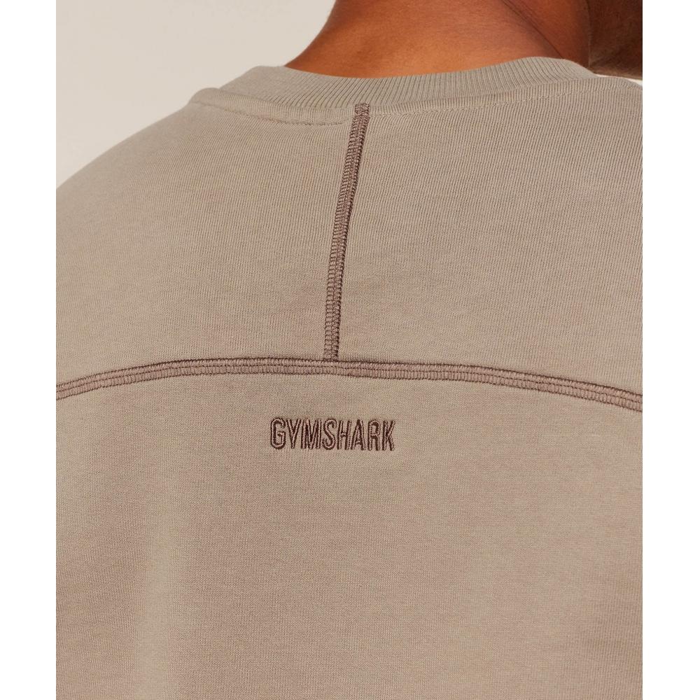 Gymshark Re Rack Crew Neck Pullover Lifestyle Braun A4c3l Nc0s
