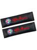 2Pcs Car Seat Belt Cover Shoulder Pad Auto Accessories For Giulia Stelvio Giulietta 156 159 147 Mito Tonale Brera Dis