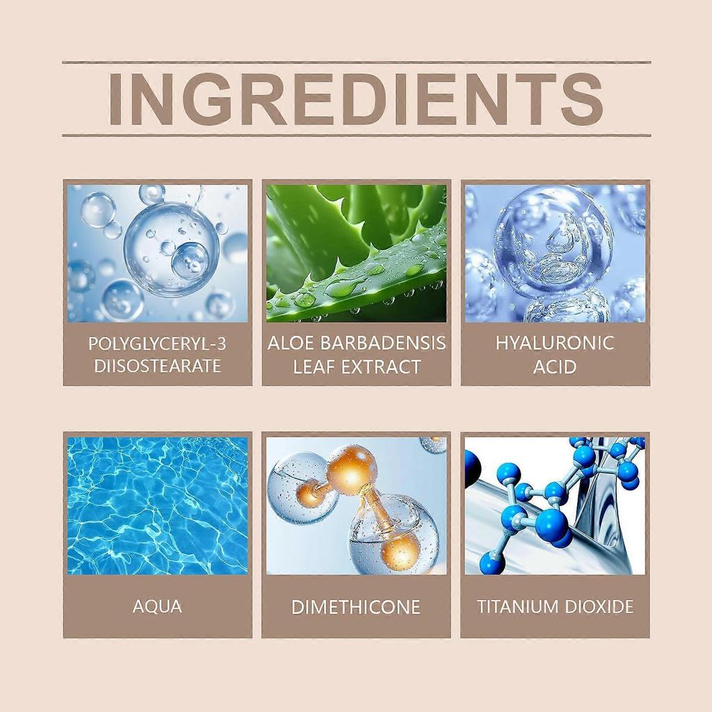 Hoygi Protective Concealer Liquid, Foundation Light Matte Mild Moisturizing Translucent Soothing Patch For Oil Skin