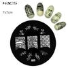 KADS 1PC Round Stainless Steel Nail Art Nail Stamping Plates Manicure Stamp DIY for Nail Templates Classic Series Tools