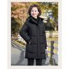 Winter Cotton Padded Jacket Hooded Fleece Thick Parkas Warm Loose Long Overcoat Middle Aged  Coat