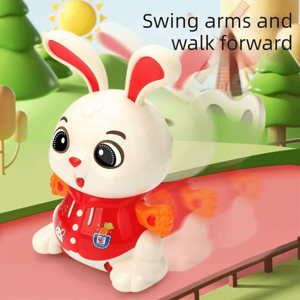 Colorful Sound Bunny Electric Toy 360° Rotation Kids Electric Bunny Toy  Birthday Gift