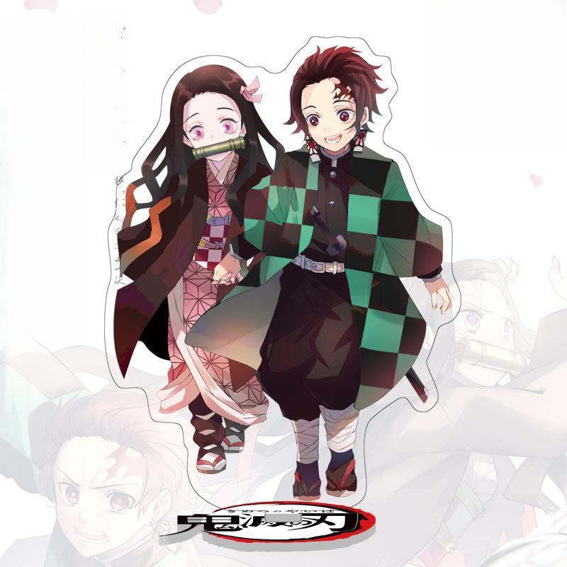 Standee de 16 cm de altura de "Demon Slayer" de Tanjiro y Nezuko - Adorno Acrílico