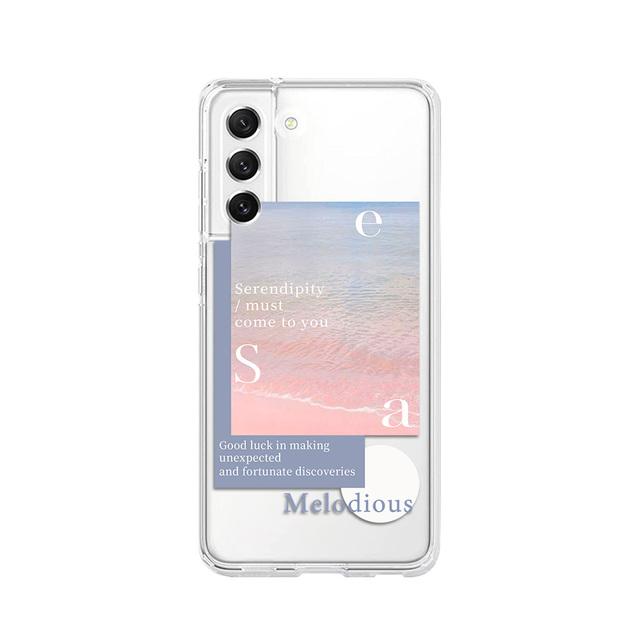 

Чехол с рисунком «Закатный пляж» для Samsung Galaxy S22 Ultra S21 S20 Plus Fe Note 20 10 A53 A52 S A32, прозрачный мягкий силиконовый чехол For Galaxy S22