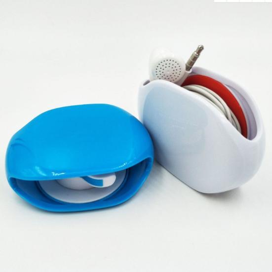 Automatic Cord Winder Portable Travel Retractable Headphone USB Data Charging Cable Organizer Auto Roll Wire Management Reel Holder