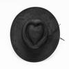 New love top suede top hat hemmed jazz hat wide brim fashion light board peach heart hat