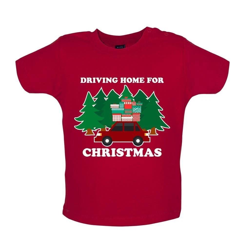 

Driving Home For Christmas -Baby Kids Boys Girls Unisex T-Shirt / Romper Tees Top- Chris Rea Christmas Santa 120