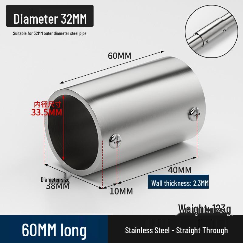 Stainless Steel Right Angle Tee Connector 19mm-32mm Joint Elbow Assembly Frame Fastener