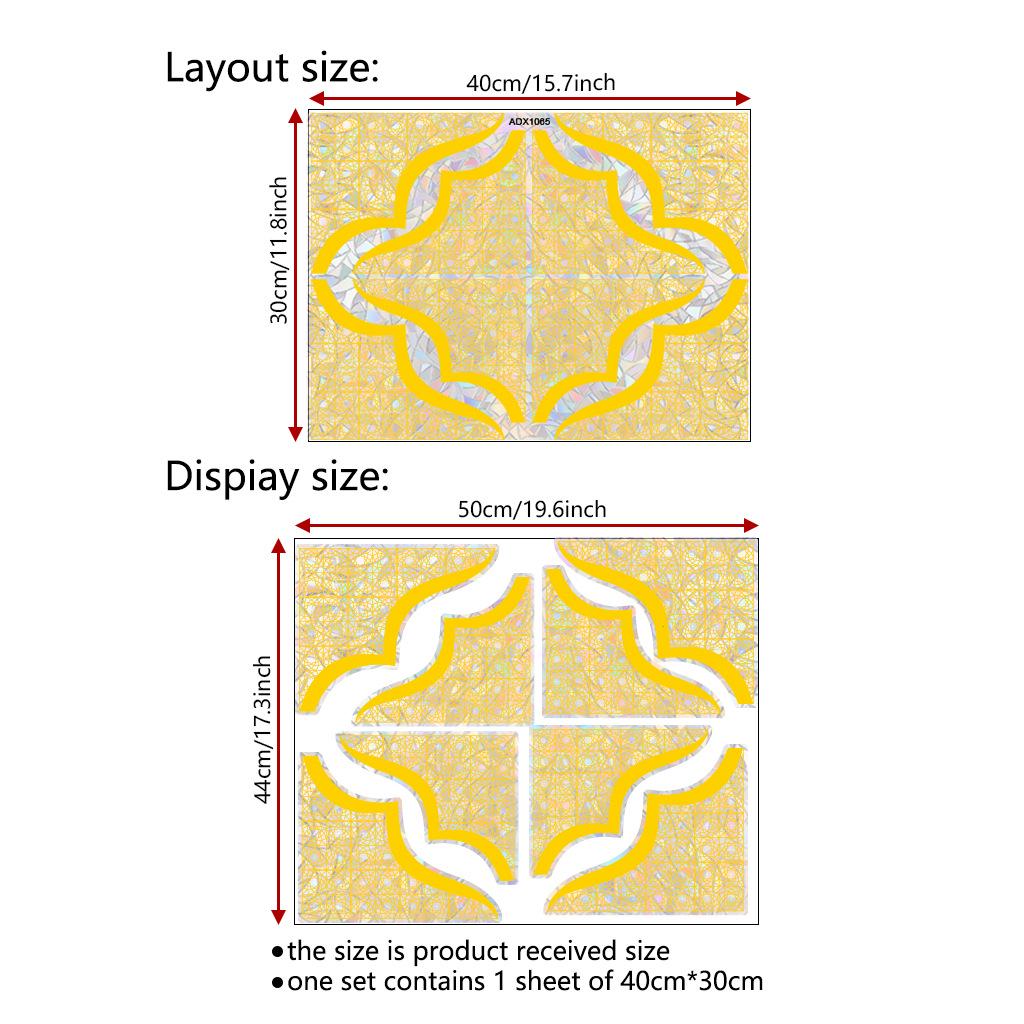 

ADX1065 Золотая прожилка Электростатическая пленка Наклейка для декора стеклянного окна