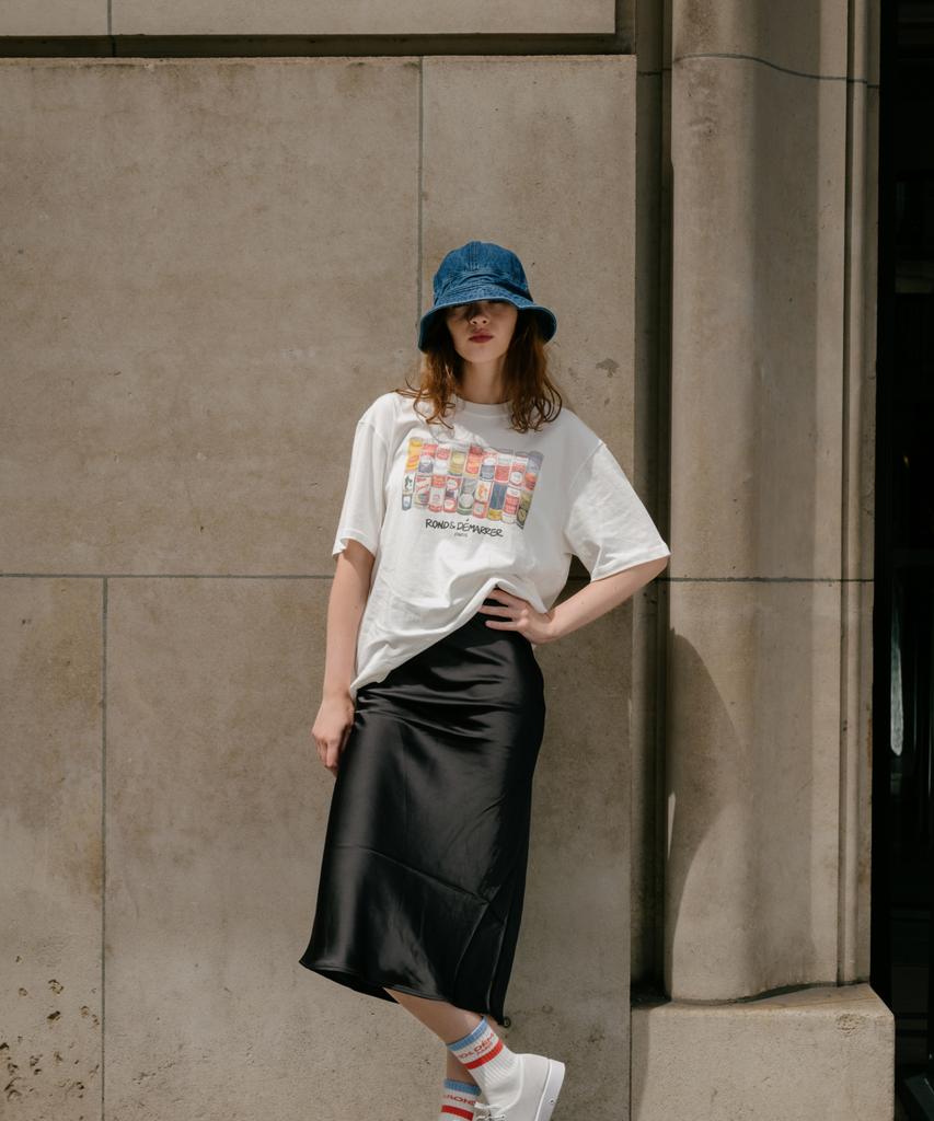 ROND&DÉMARRER [Unisex] Natural Vintage Casual Denim Bucket Hat