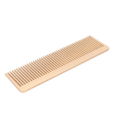 Haarkamm Mini Breite Zinken Styling Zinklegierung Tragbarer Bartkamm für Zuhause Salon Golden