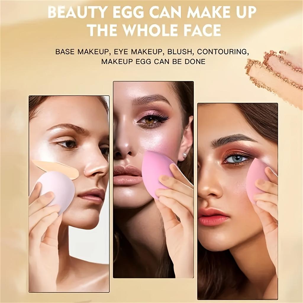 20/10pcs Soft Makeup Sponge, Wet and Dry Use, Non-Latex Sponge Powder Puff, For Liquid Foundation, Cream, Powder, and Foundation