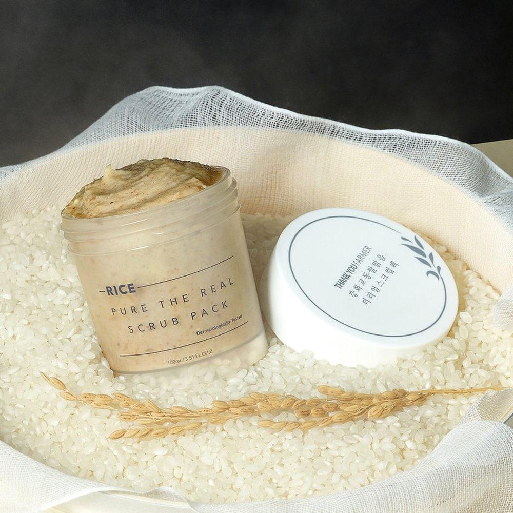 THANK YOU FARMER Ganghwa Gyodong Rice Clear The Real Scrub Pack 100ml