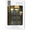 Gilded Gold Cutlery Set, 24 Pieces, For 6 People