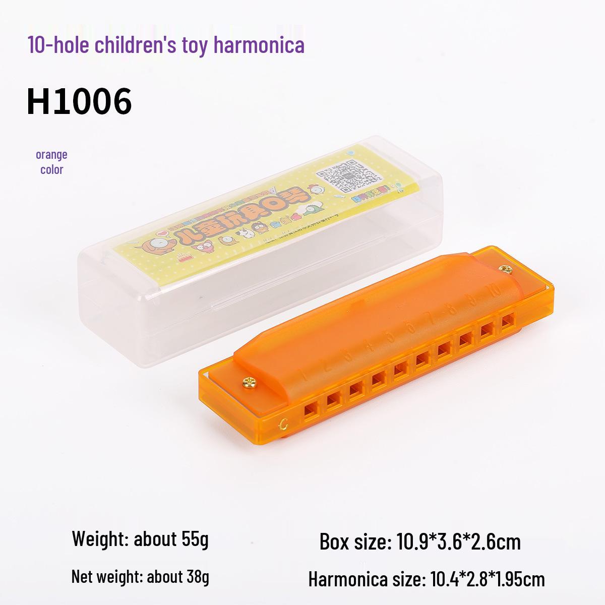 Jiade Rui 10-Hole C Key Blues Harmonica for Beginners and Professionals