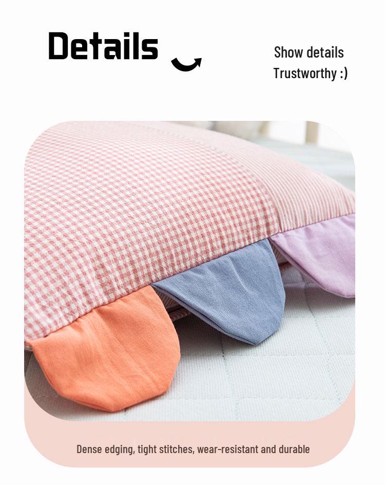 Pure Cotton Cartoon Pillowcase for Kids - Cute, Zippered Cover for Boys & Girls