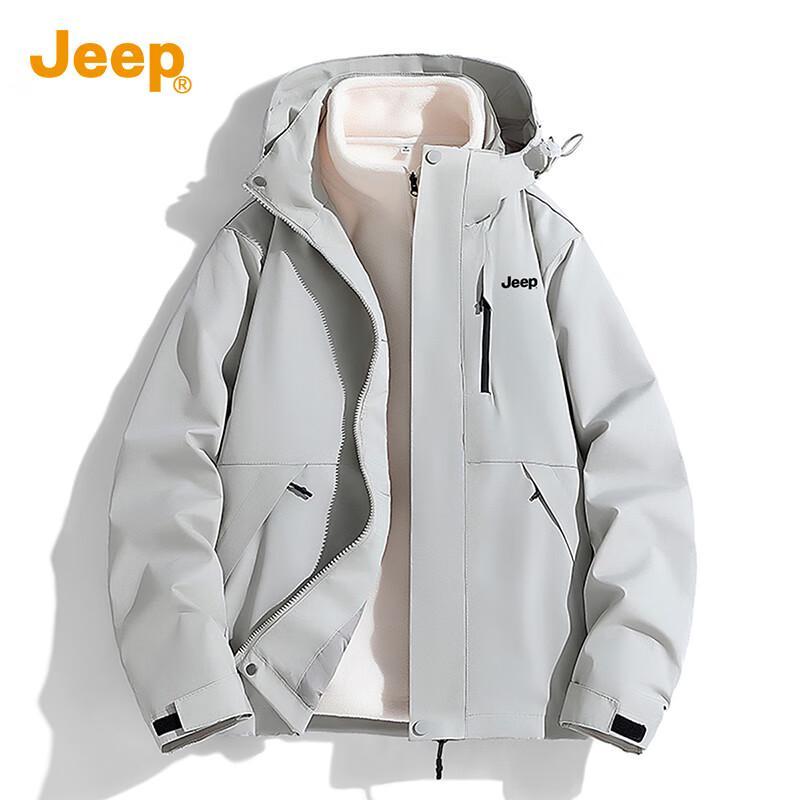 

JEEP Men s 3-in-1 Waterproof Windbreaker Jacket 3XL
