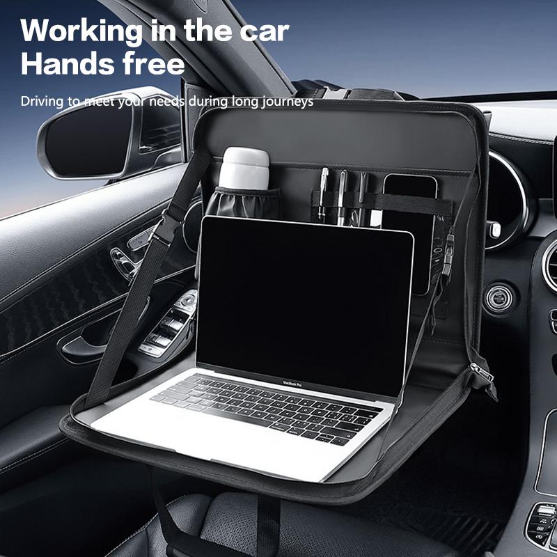 Car Hanging Work Laptop Desk Vehicles Truck Working And Dining Table For Lunch Breakfast Foldable Driver Notebook Computer Bag