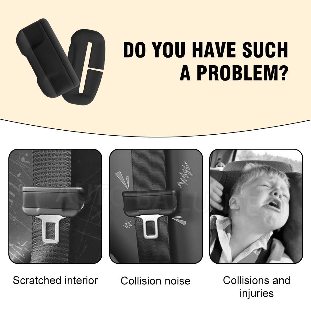 For Tesla Model 3 2025 2025 2025 Highland 2025 2025 2026 Car Seat Belt Buckle Protector Cover Anti-collision Car Accessories