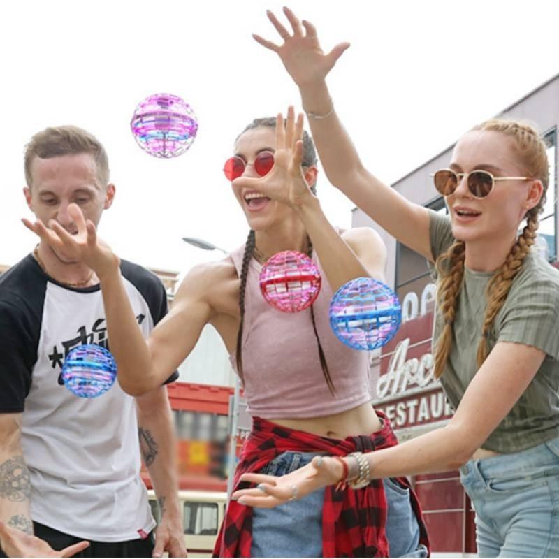 Ufo Magic Floating Ball Abs Material Usb Powered Spin Control Electric Blue Water Drop Edition