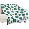 St. Patrick's Day Series digital-printed polyester Bedroom velvet flannel cover blanket Fleece soft sofa cover blankets for beds
