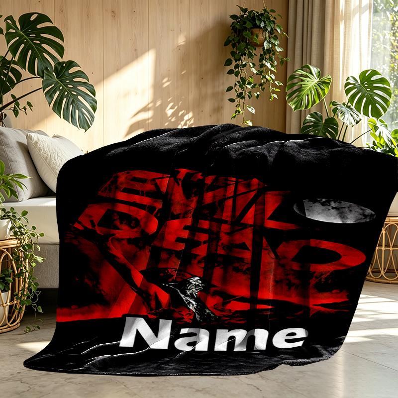 Custom Name Personalized The Evil Dead Print Blanket, Home Decor, Bedroom, Sofa, Camping, Couch, Gifts for Birthday Christmas