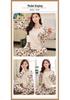 Women's Spring Autumn Long Sleeve Cute Pajama Set - Thin Casual Petite Homewear