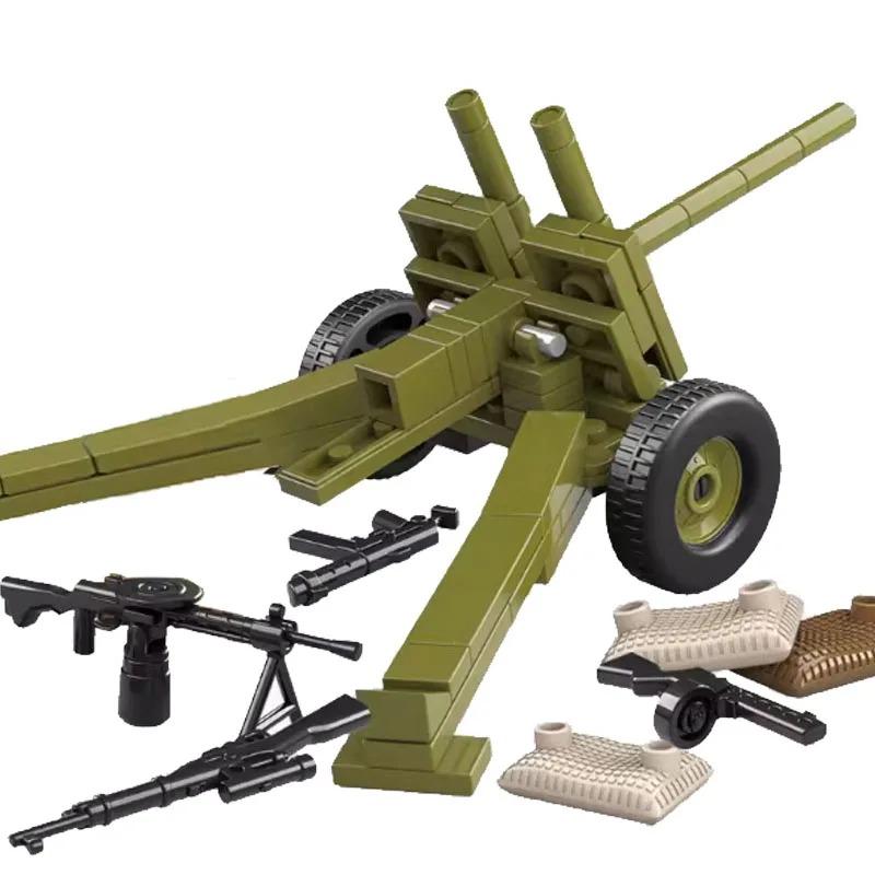 WWW2 Military Building Block 88mm Flak Gun Cannon  Weapons Figure Soldier Machine Gun Mecha Infantry Artillery Mortar Toys K053