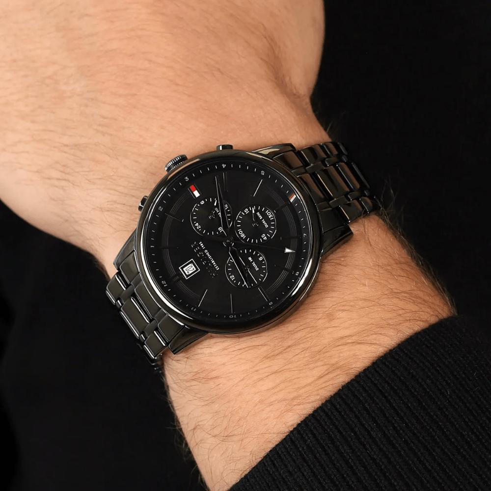 Tommy Hilfiger 1791634 Black Dial Chronograph Men's Watch