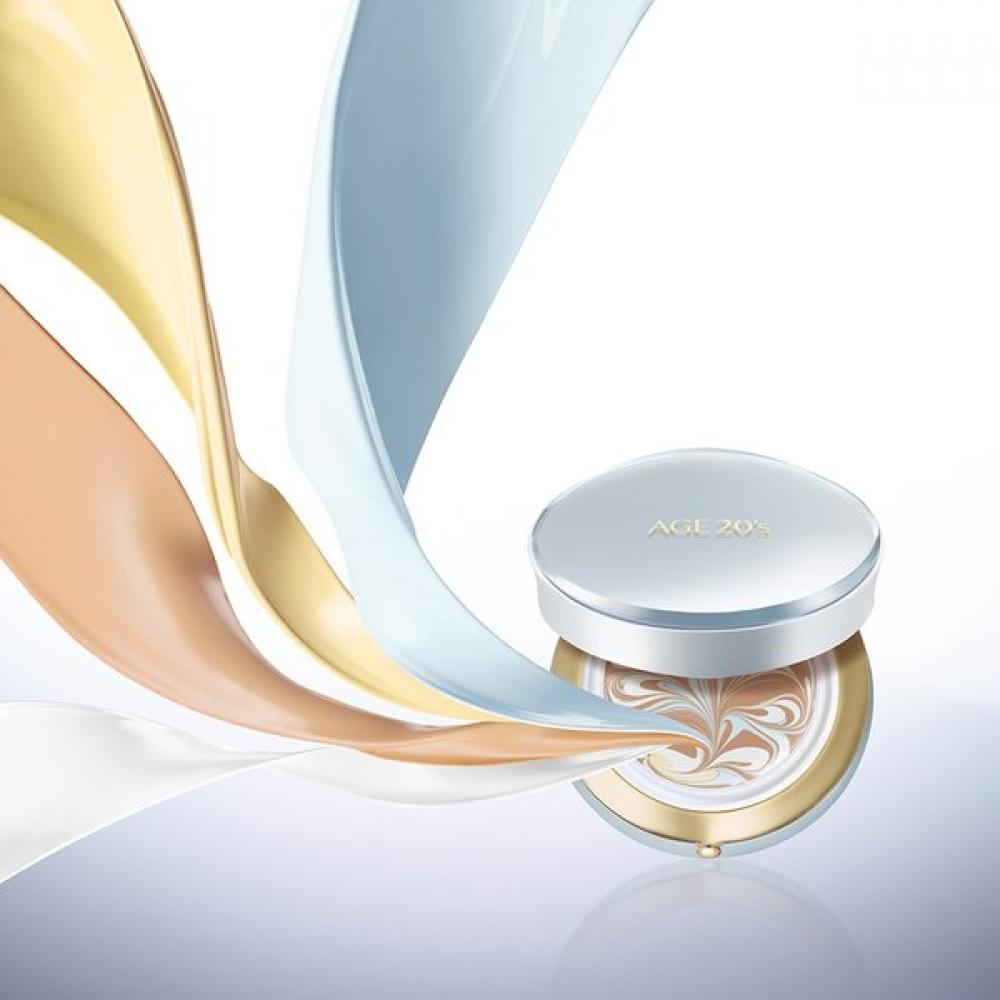 [age To Wellness] Signature Essence Cover Pact Master Velvet Case+2 Refills  Size 13 