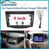 9 Inch Car Frame Fascia Adapter Android Radio Dash Fitting Panel Kit For Toyota Estima Previa Tarago 1990-2000